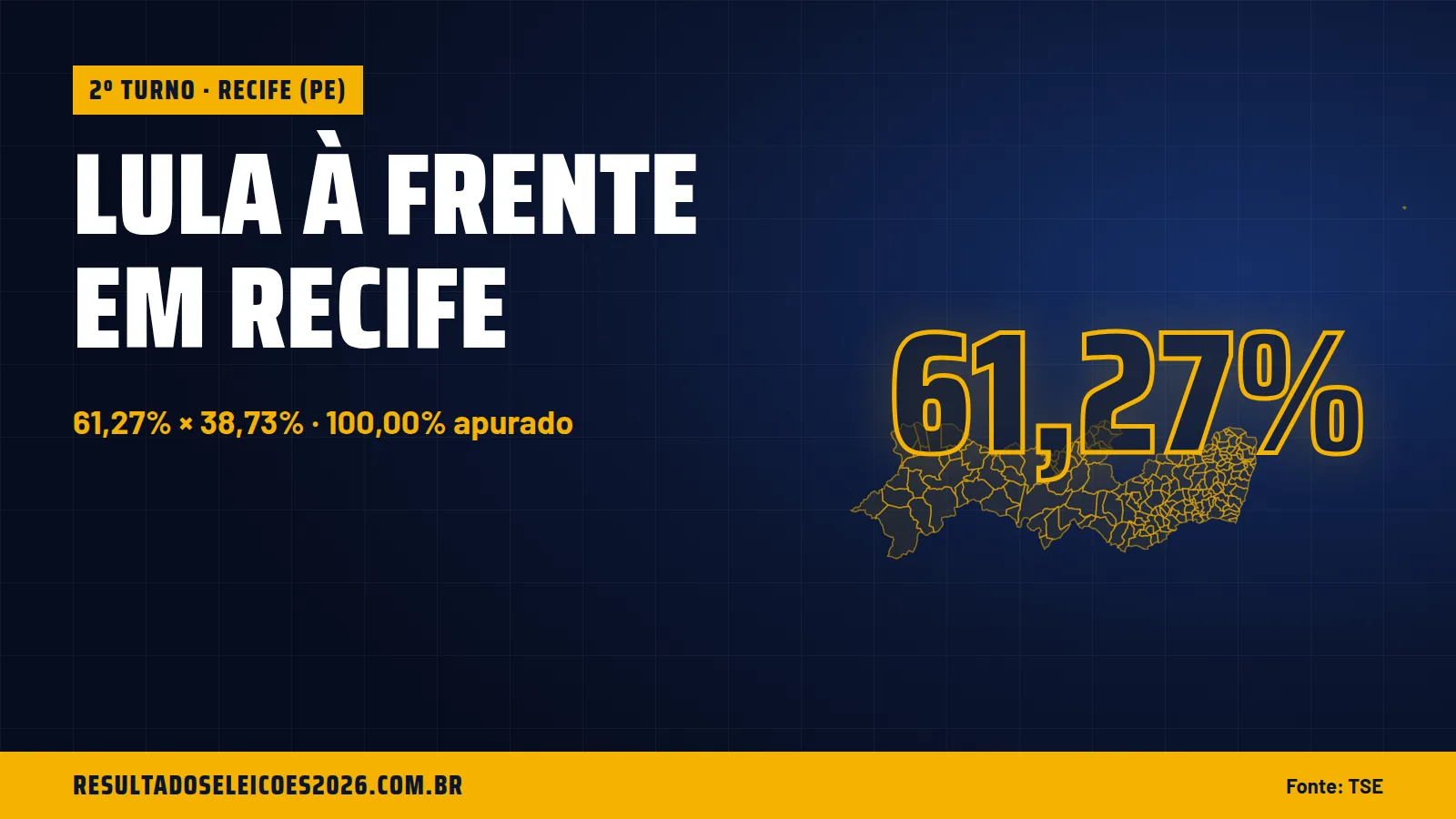 Lula à frente em Recife