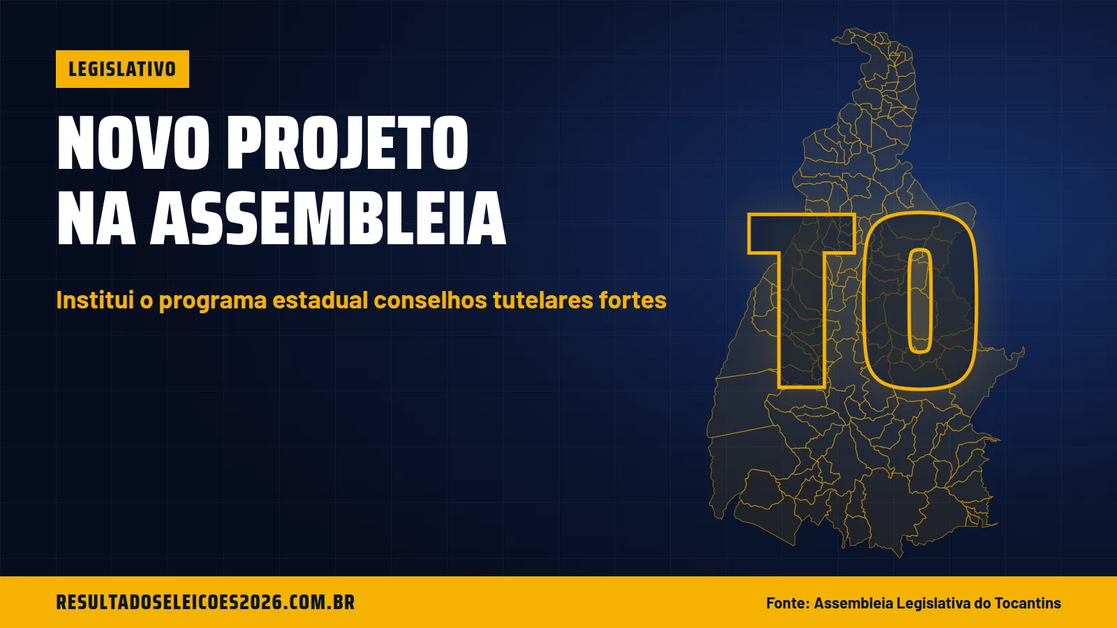 Projeto na Assembleia do TO institui o programa estadual conselhos tutelares fortes