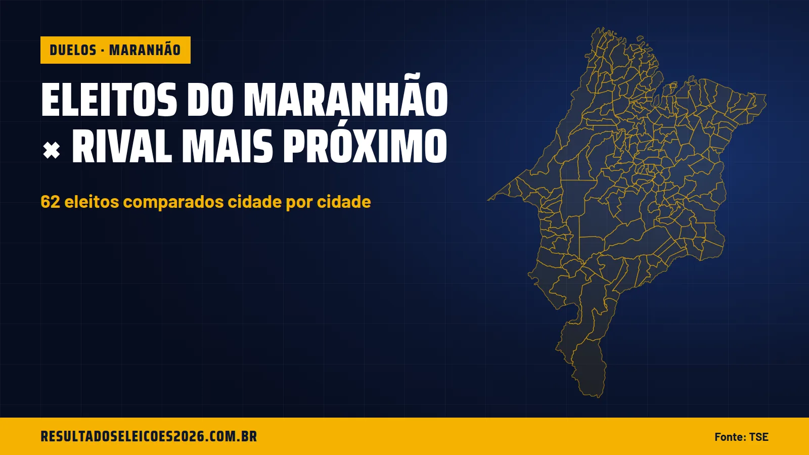 Eleitos do Maranhão × rival mais próximo