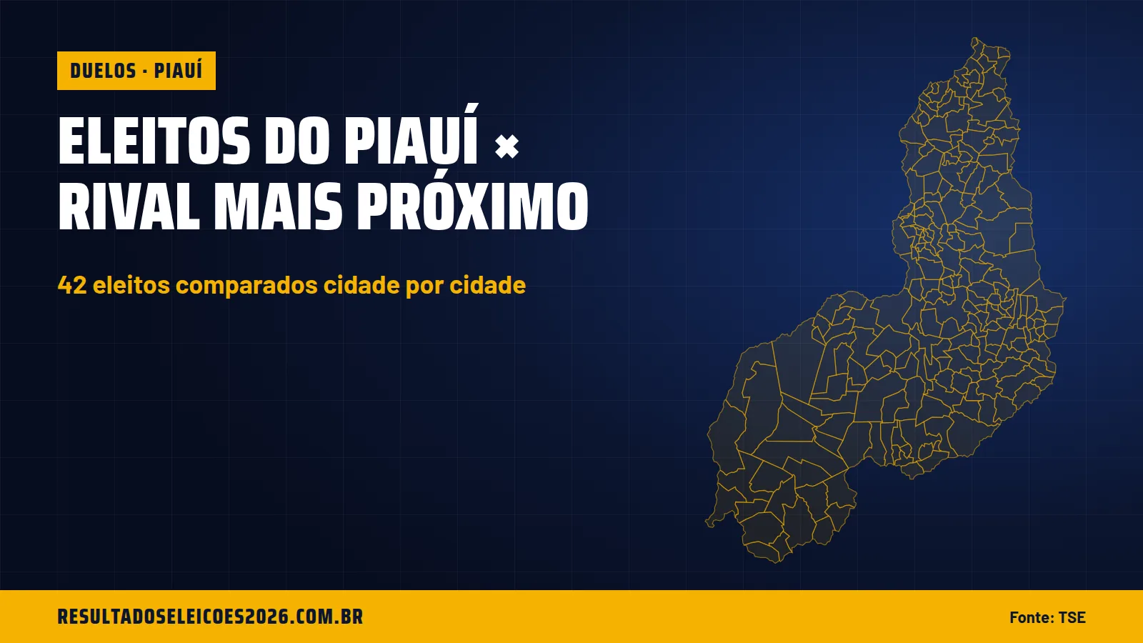 Eleitos do Piauí × rival mais próximo