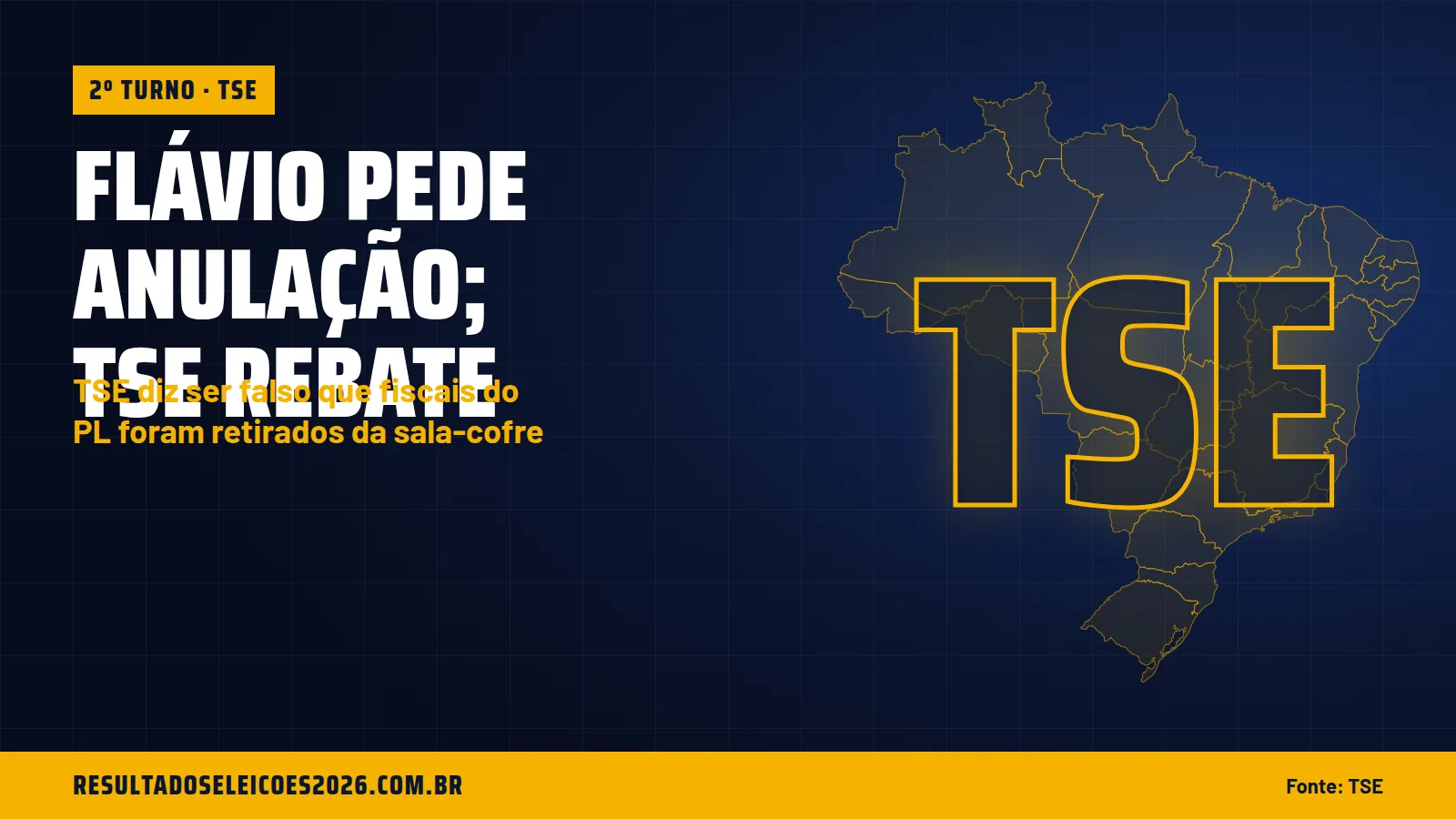Flávio pede anulação; TSE rebate