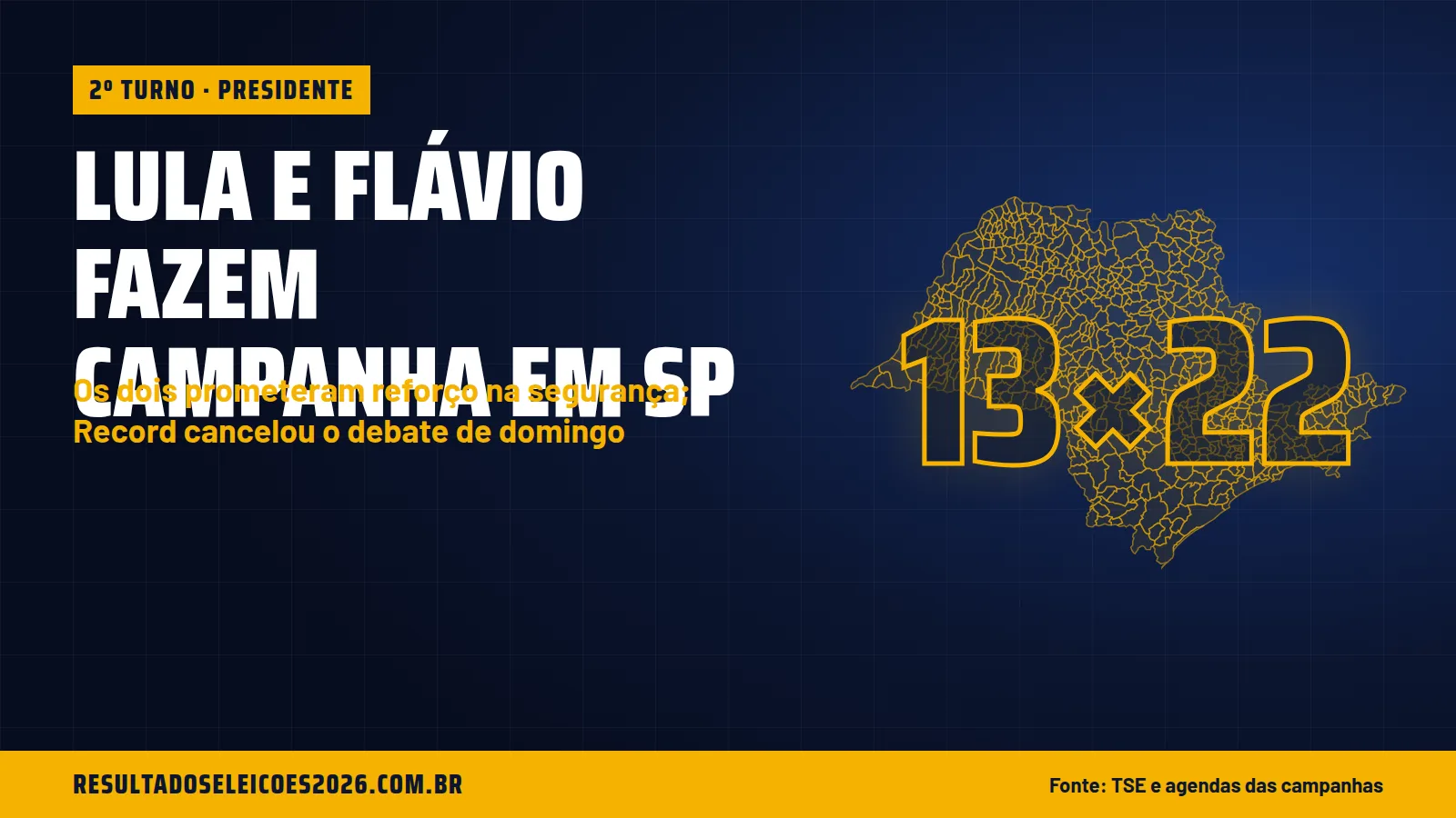 Lula e Flávio fazem campanha em SP