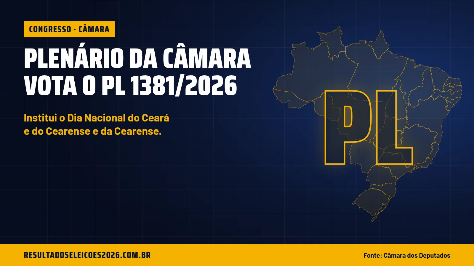 Plenário da Câmara vota o PL 1381/2026